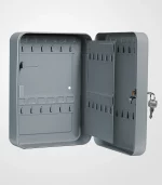 Caja para Llaves con 36 Ganchos Marca Hermex en acero, diseñada para organizar y proteger llaves con cerradura y accesorios incluidos.