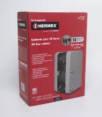 Caja para Llaves con 36 Ganchos Marca Hermex en acero, diseñada para organizar y proteger llaves con cerradura y accesorios incluidos.