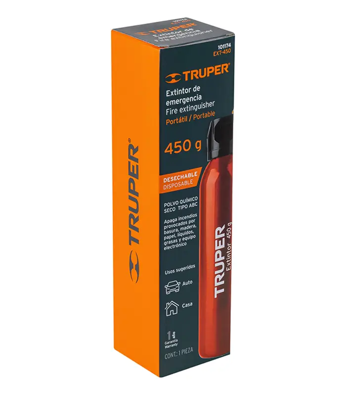EXTINTOR DE EMERGENCIA 450G TRUPER