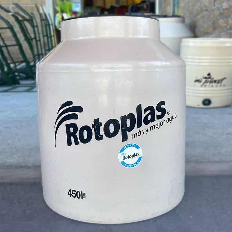 Tinaco-450L-Rotoplas-800x800 Tinaco Rotoplas Plus+ 450 litros tricapa color negro con tapa ergonómica, ideal para almacenamiento seguro de agua en casas pequeñas.