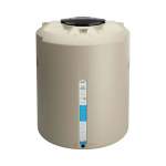 Tinaco beige Rotoplas de 2,500 litros con tecnología tricapa, tapa ergonómica y accesorios para instalación.