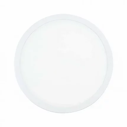 Luminario LED Sanelec de 15W empotrable o sobreponer con luz fría y diseño ultra delgado para interiores.